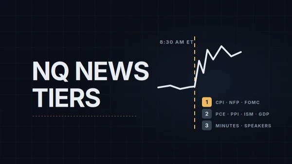 Economic Releases That Move NQ: CPI, NFP, FOMC, ISM and the Rest, Ranked by Tier