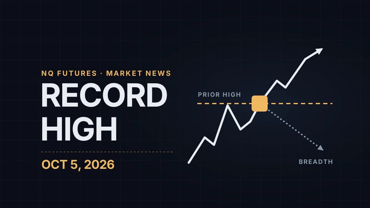 Nasdaq Record High: Payrolls, Nvidia and the Narrow Rally Behind NQ's New High