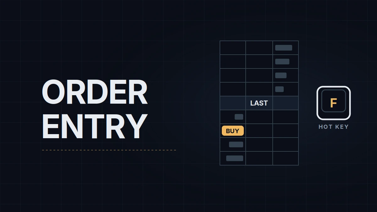 Order Entry in NinjaTrader 8: Chart Trader, SuperDOM and Hot Keys