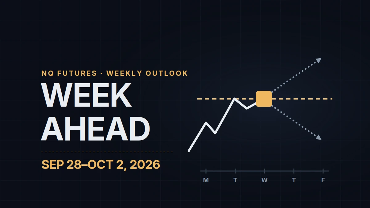 NQ Week Ahead (Sep 28–Oct 2, 2026): PCE, Micron, Payrolls and a Breakout Under Test