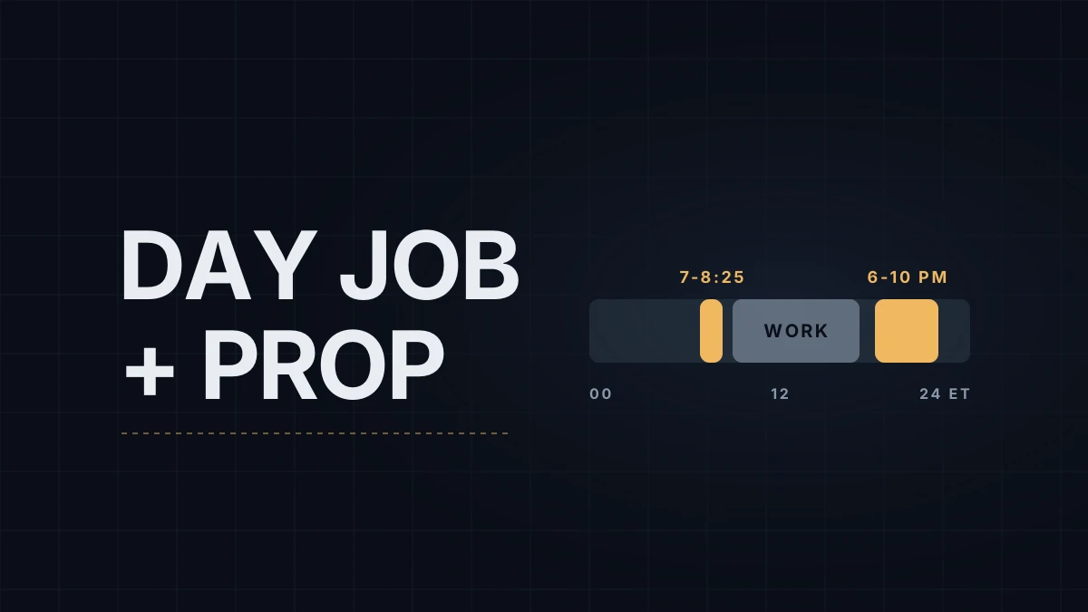 Prop Trading Around a Day Job: Session Choice, Time Budget and the Rules That Bite