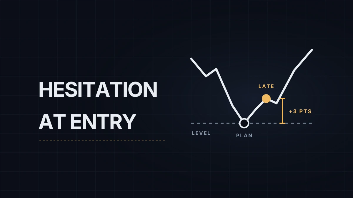 Hesitation at the Entry: Why Traders Freeze on Valid Setups and What to Measure