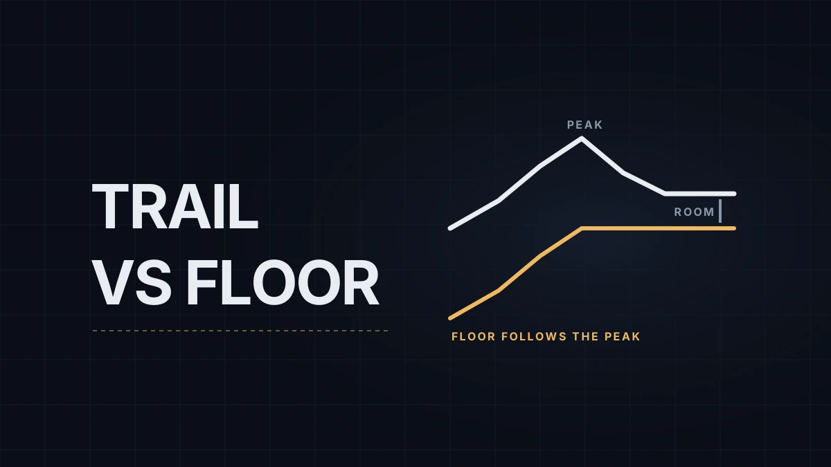 Trailing Stops vs Trailing Drawdown: How an Open Winner Moves Your Floor